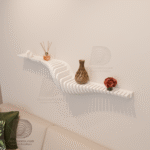modern wooden wall shelf m7