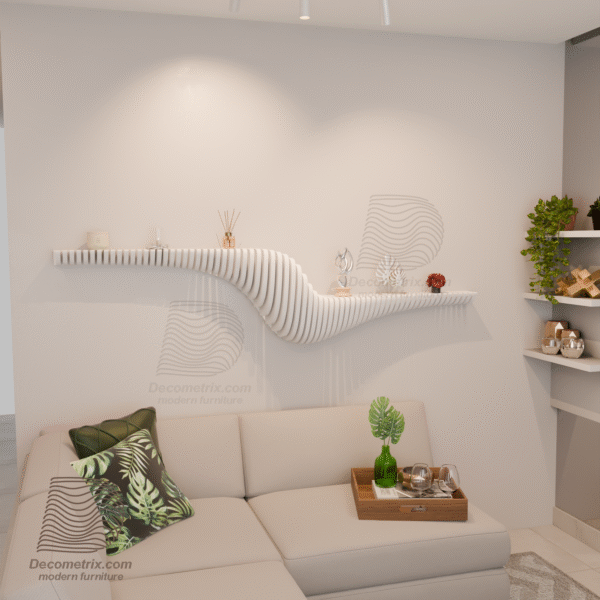 modern wooden wall shelf m7