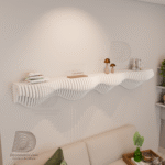 Étagère murale paramétrique ondulée m2