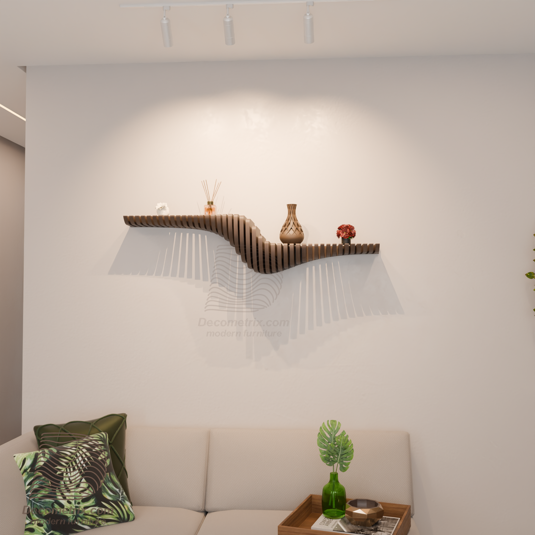 White Parametric Shelf – Model M7