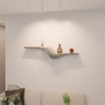 modern wooden wall shelf m7