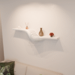 modern wooden wall shelf m7