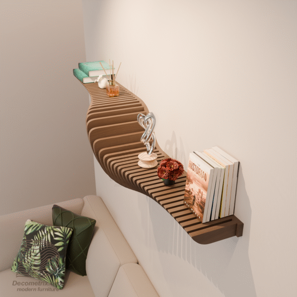 Étagère murale en bois moderne m7