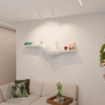 modern wooden wall shelf m7