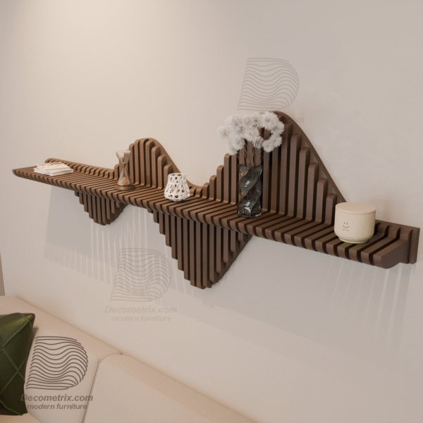 parametric wavy wall shelf m5