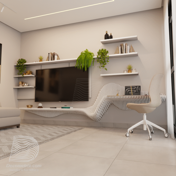 meuble tv avec bureau intégré en une seule pièce–modèle m8