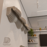 parametric wavy wall shelf m2