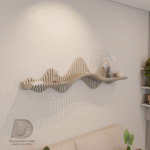 parametric wavy wall shelf m4