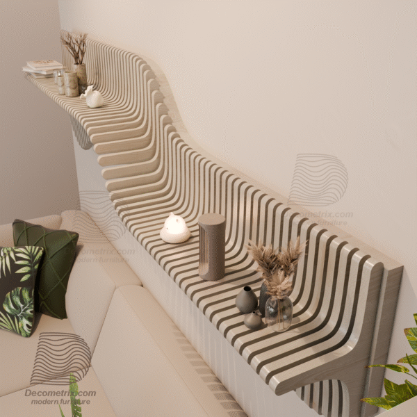 parametric wavy wall shelf m6