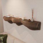 Étagère murale paramétrique ondulée m2