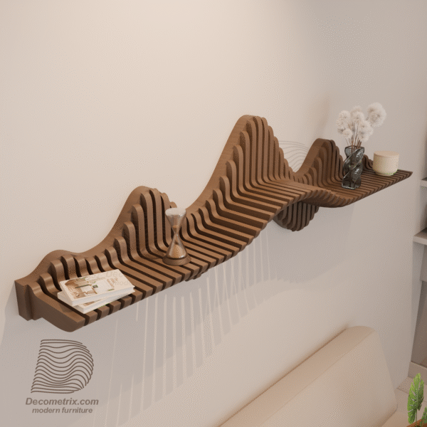 parametric wavy wall shelf m4