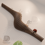 modern wooden wall shelf m7