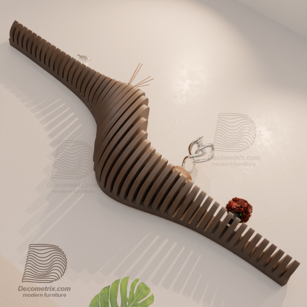 modern wooden wall shelf m7