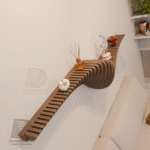 رف حائط خشبي عصري m7