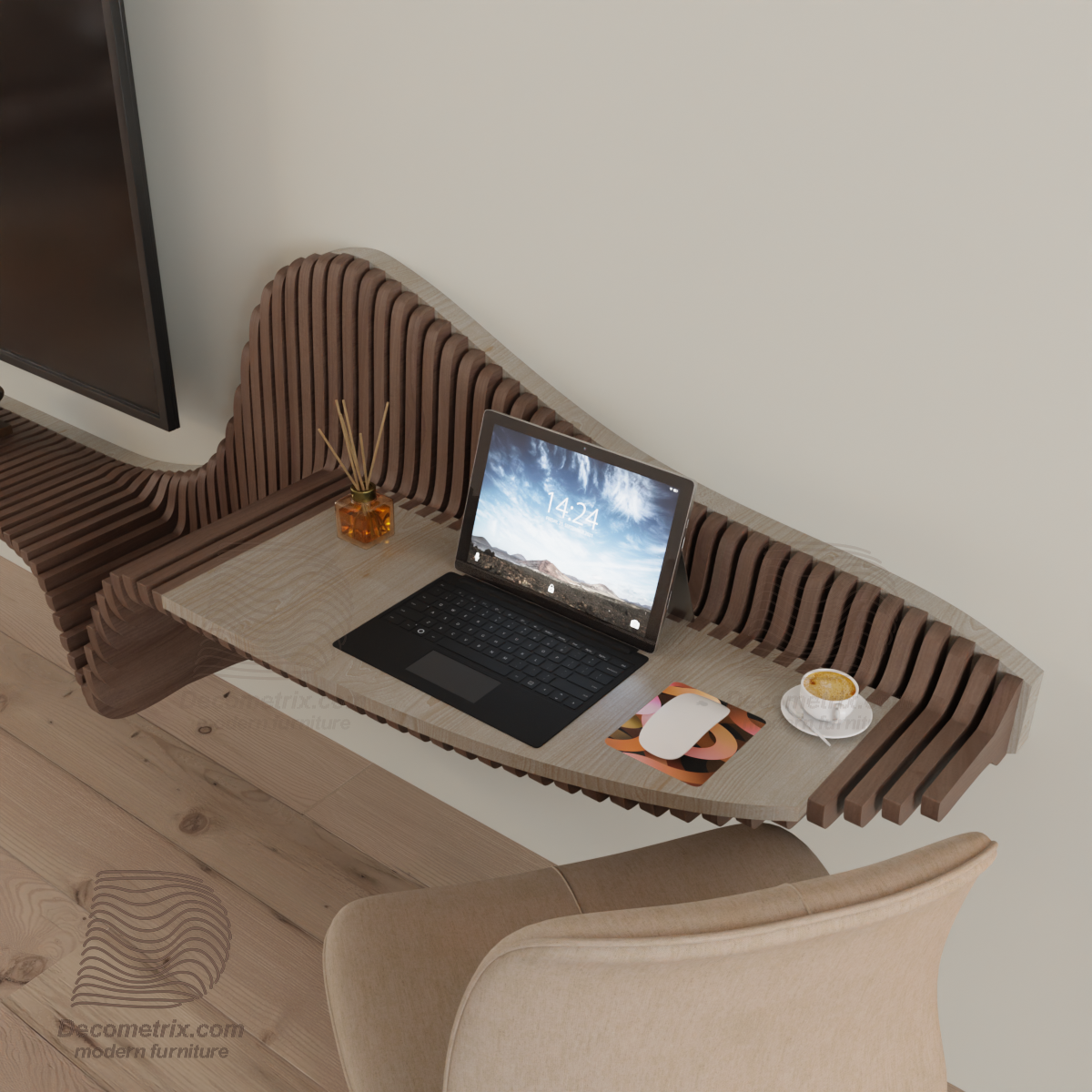 تصميم بني فاتح داكن - موديل M8