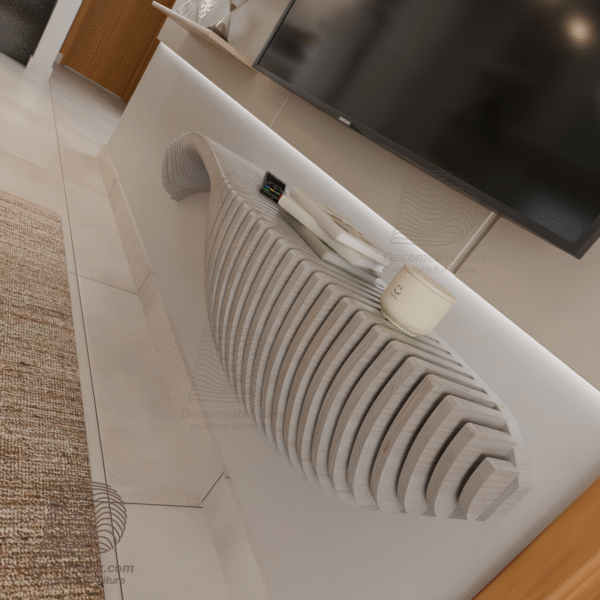wavy floating tv unit m3