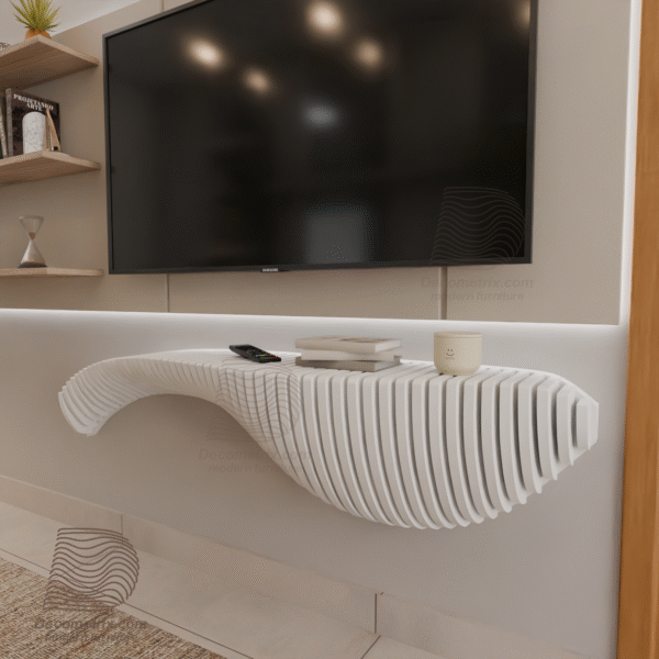 meuble tv flottant ondulé m3