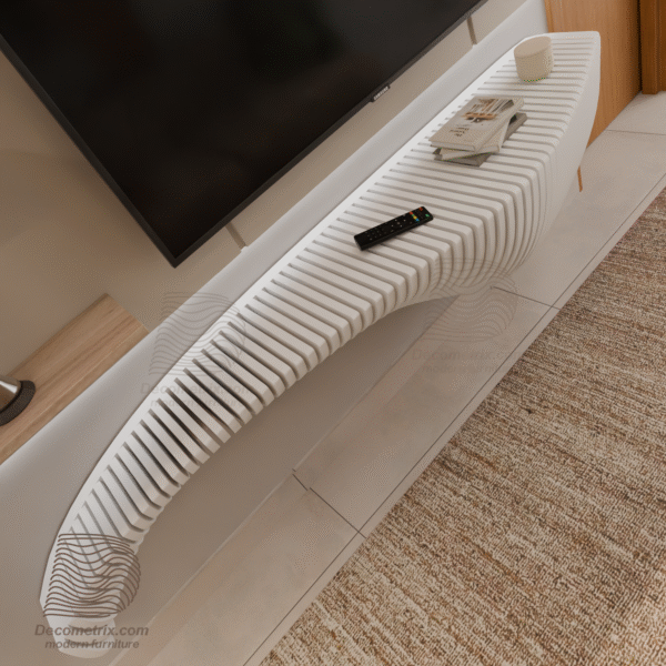 meuble tv flottant ondulé m3