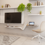 meuble tv avec bureau intégré en une seule pièce–modèle m8