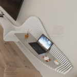 meuble tv avec bureau intégré en une seule pièce–modèle m8