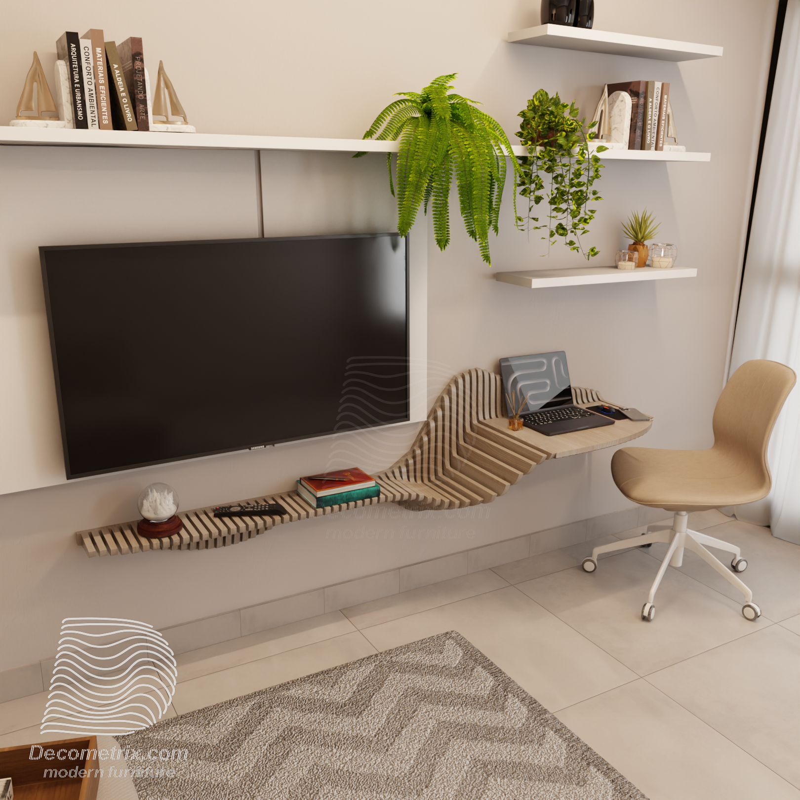 Design paramétrique blanc - Modèle M8